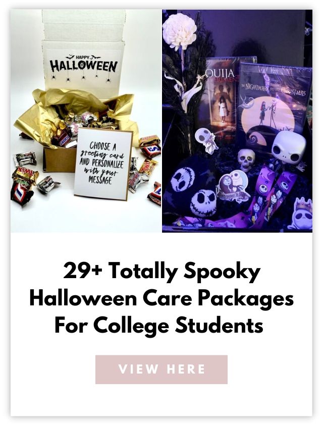 Halloween Dorm Care Package Card