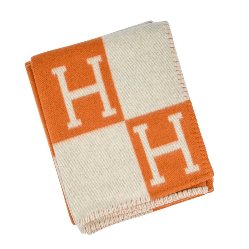 Hermes orange blanket