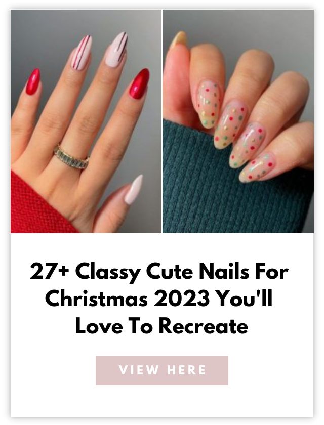 Nails for Christmas card