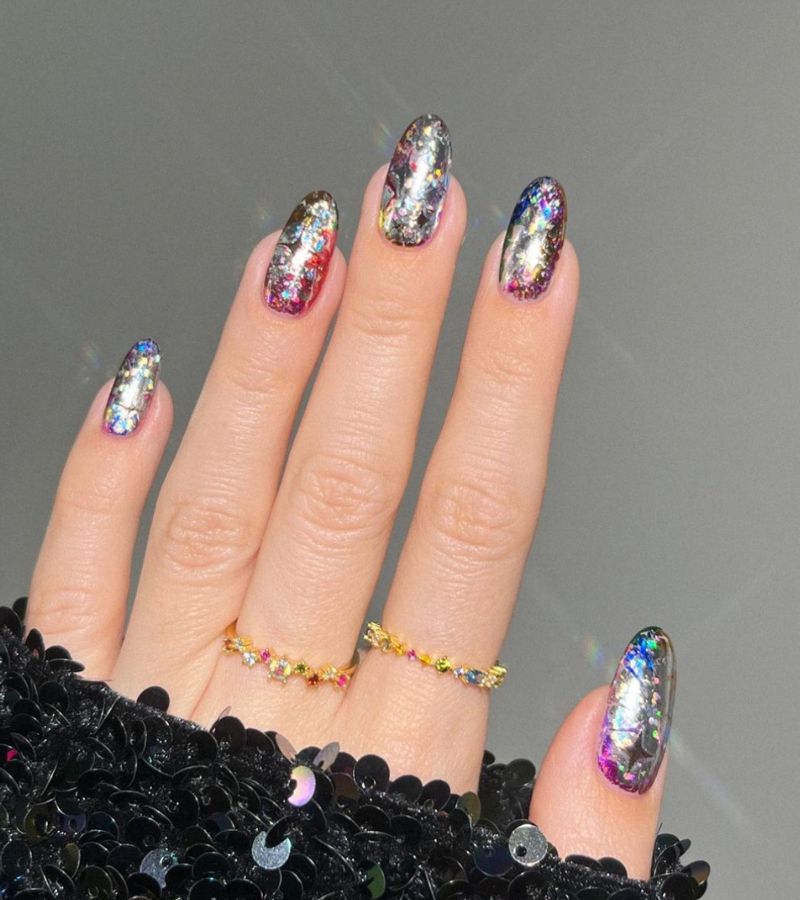 Festive New Year's Eve Nails