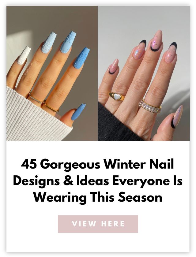 Winter nails card