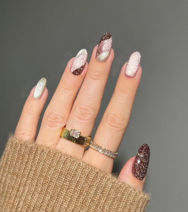 Festive winter nail designs 