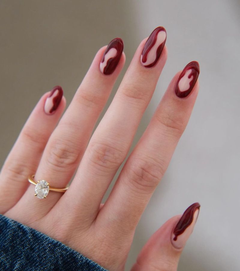 3D Blood Drip Nails 