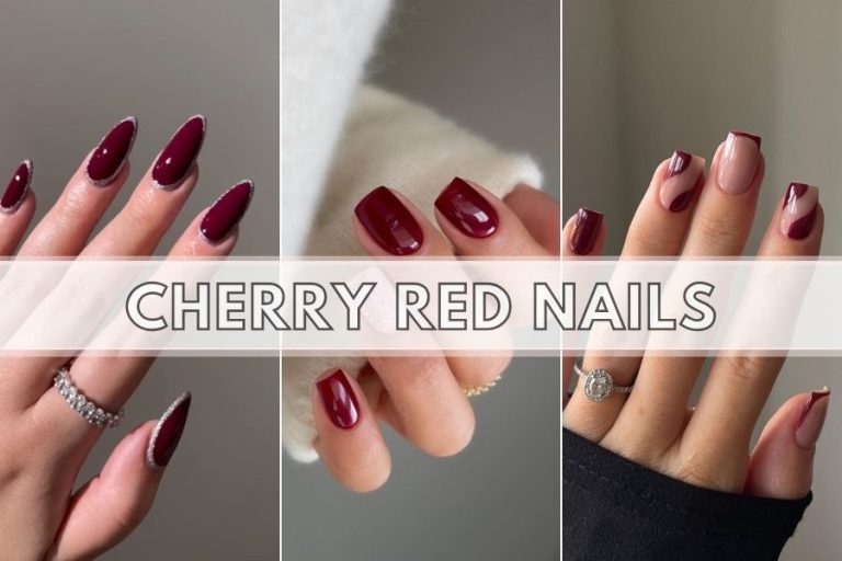 41+ Cherry Red Nails That Are Perfect For The Fall Season