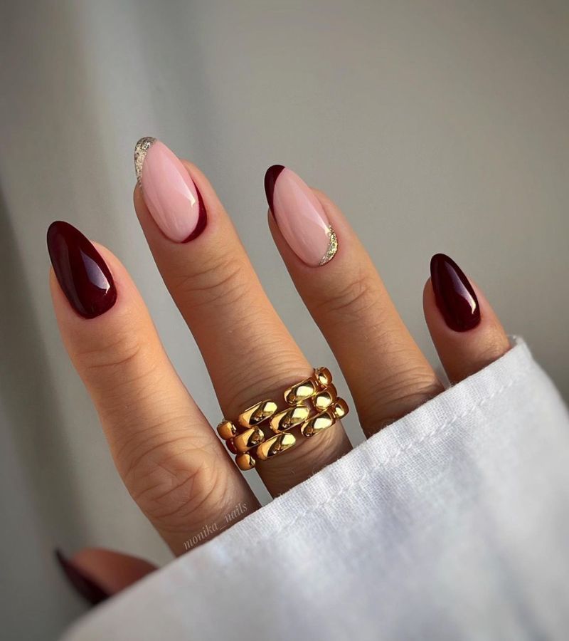 Ruby Glow Nails 