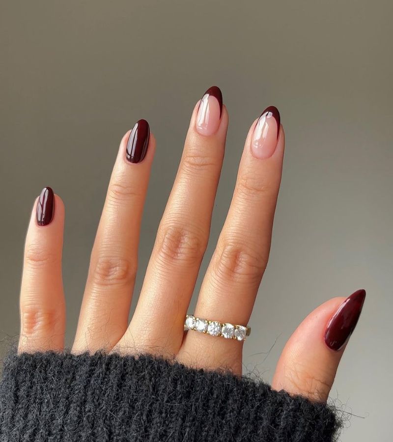 Plum Nails 