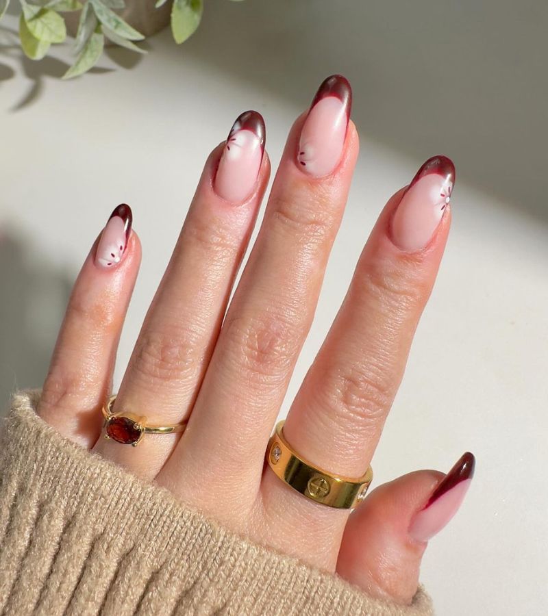 Floral Ruby Frenchies 