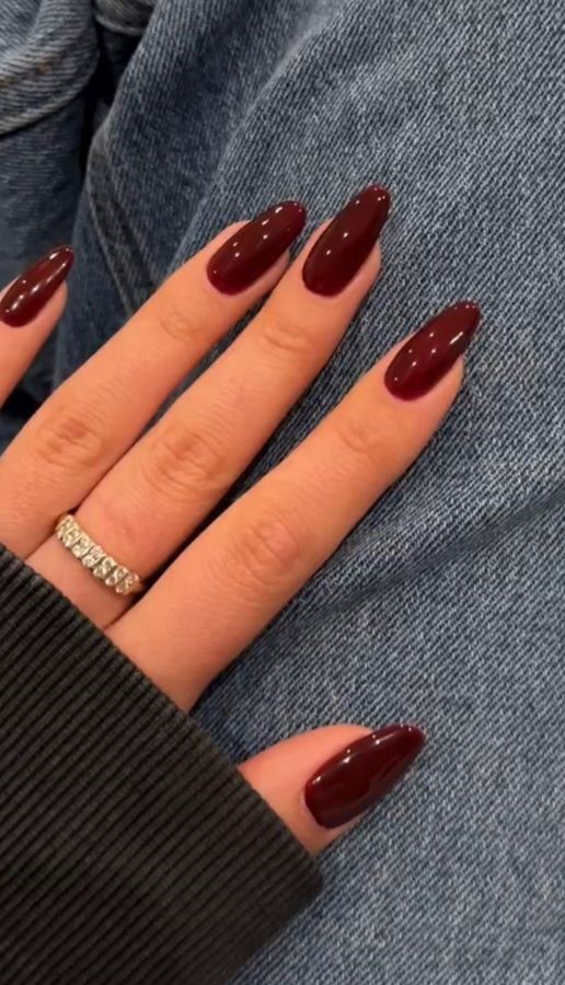 berry bold cherry red nails