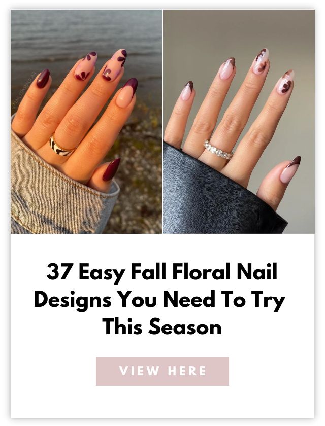 Fall Floral Nails Card