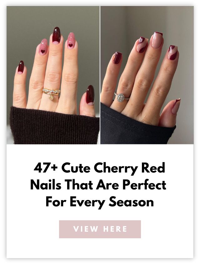 Cherry Red Nails Card