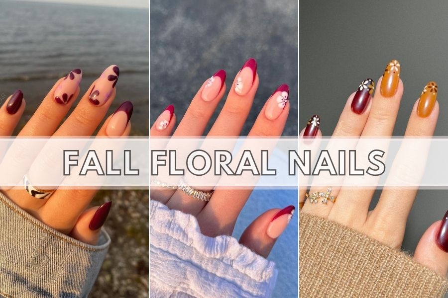 Fall Floral Nails