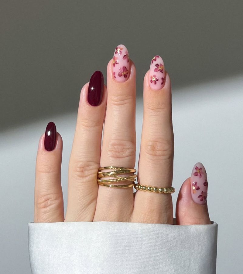 carbenet crush fall floral nails
