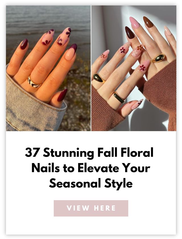 Fall Floral Nails Card