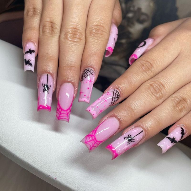 Pink Spider Webs Tips 