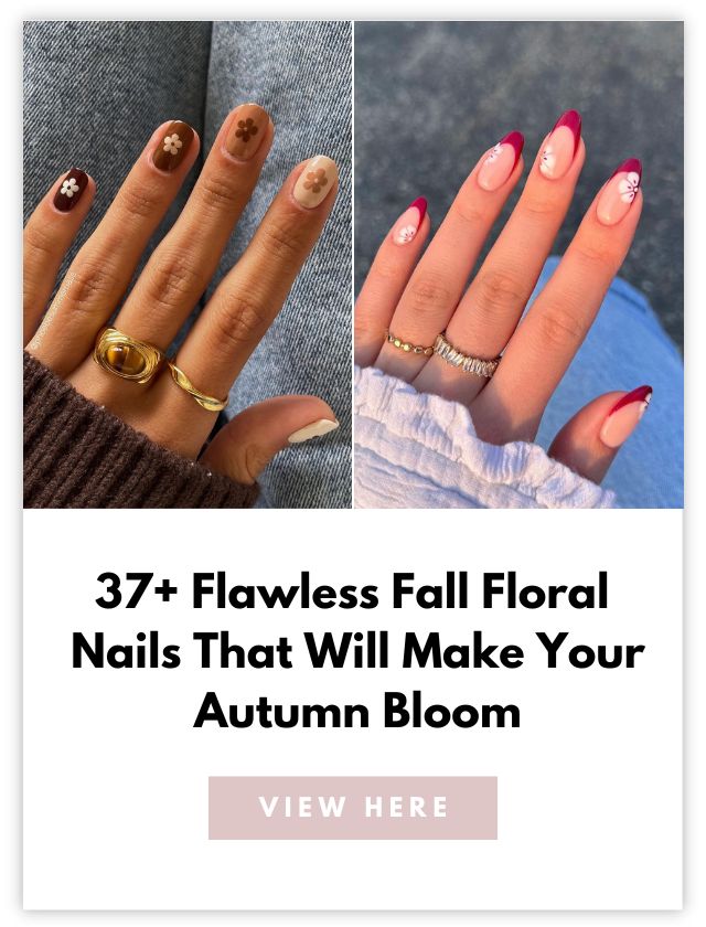 Fall Floral Nails Card 3