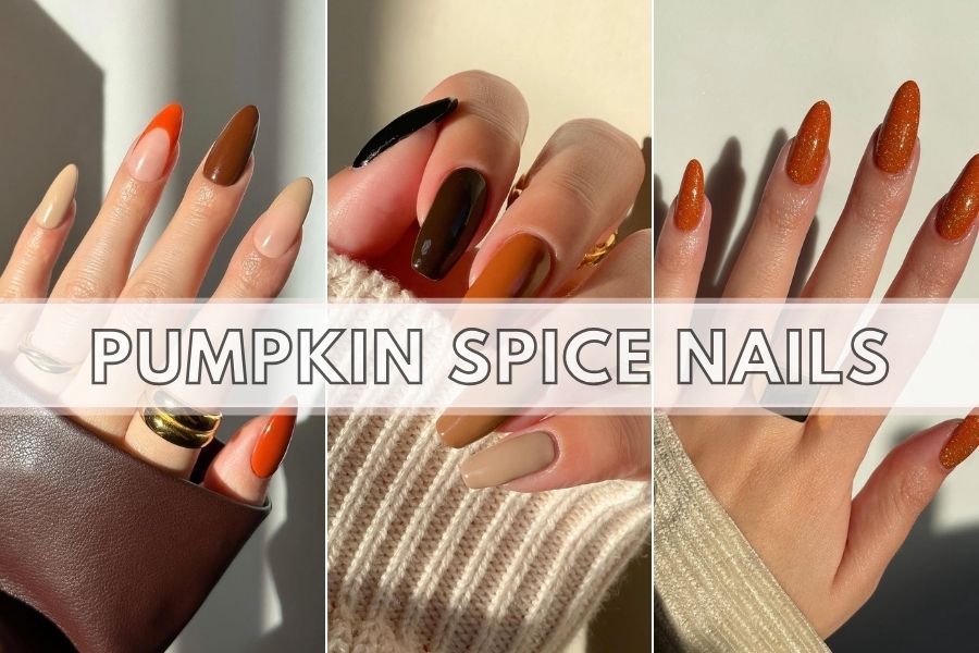 Pumpkin Spice Nails 