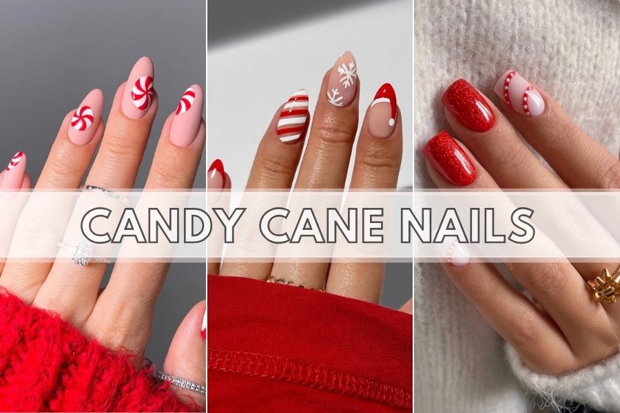 Candy Cane Nails 