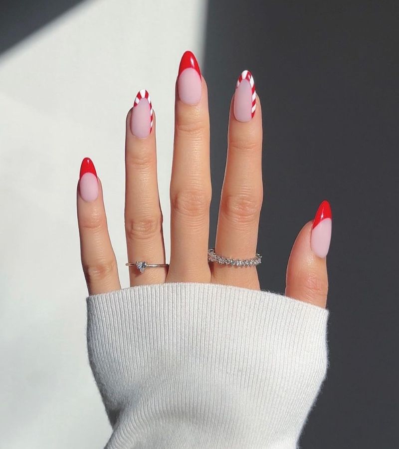 Red Candy Cane Tips 