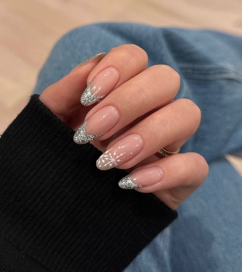 Sparkling Silver Tips 