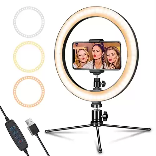 7. Desk LED Ring Light