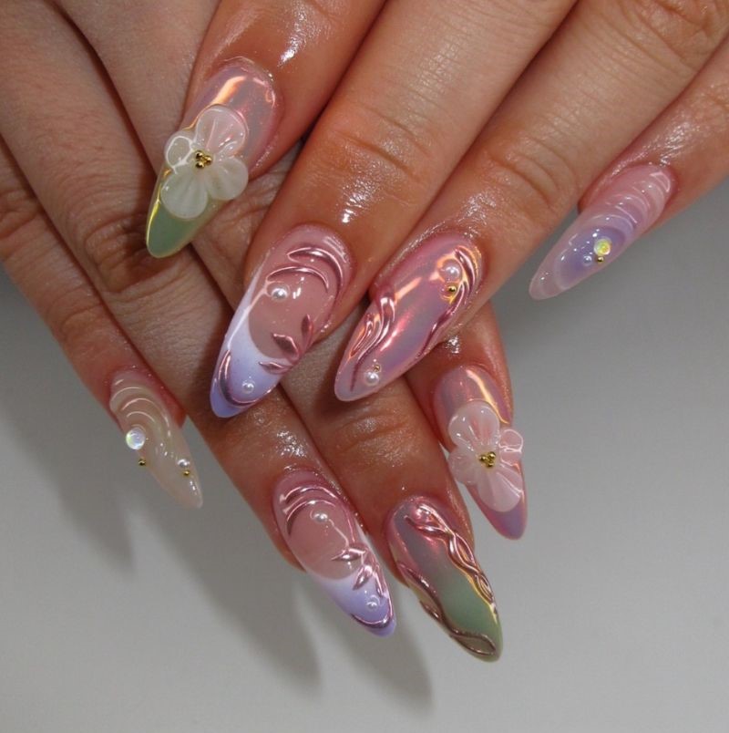 3d fairy nails