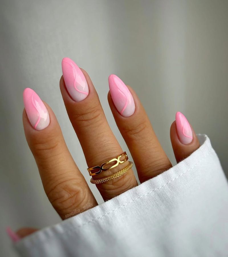 pink blush swirls