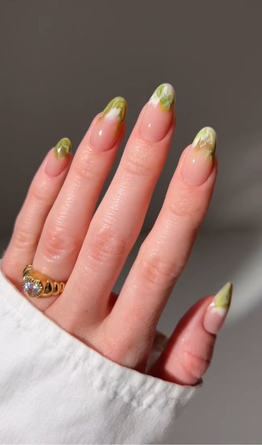 matcha marble tips