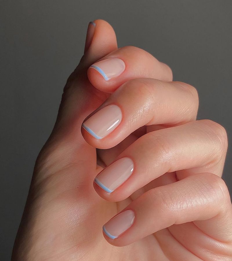 blueberry milk french tips