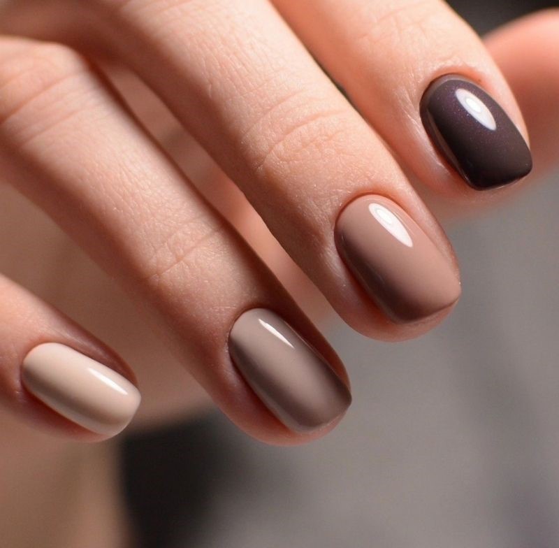 mocha nails