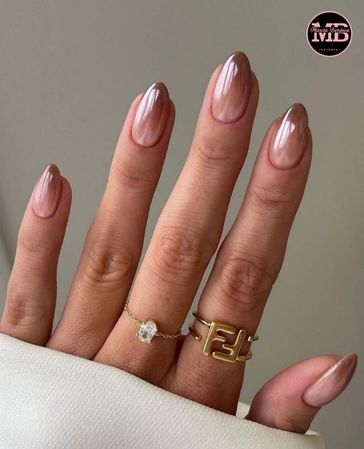 mocha ombre tips