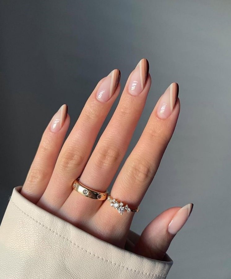 mocha mousse nails tips