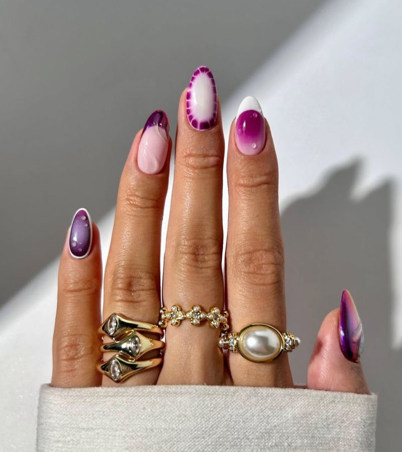 berry mix nails