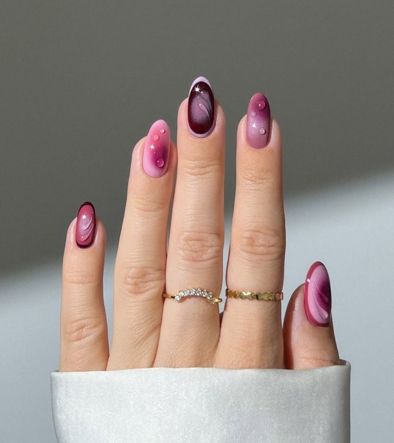 plum nails