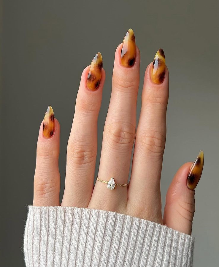 tortoise shell nail designs