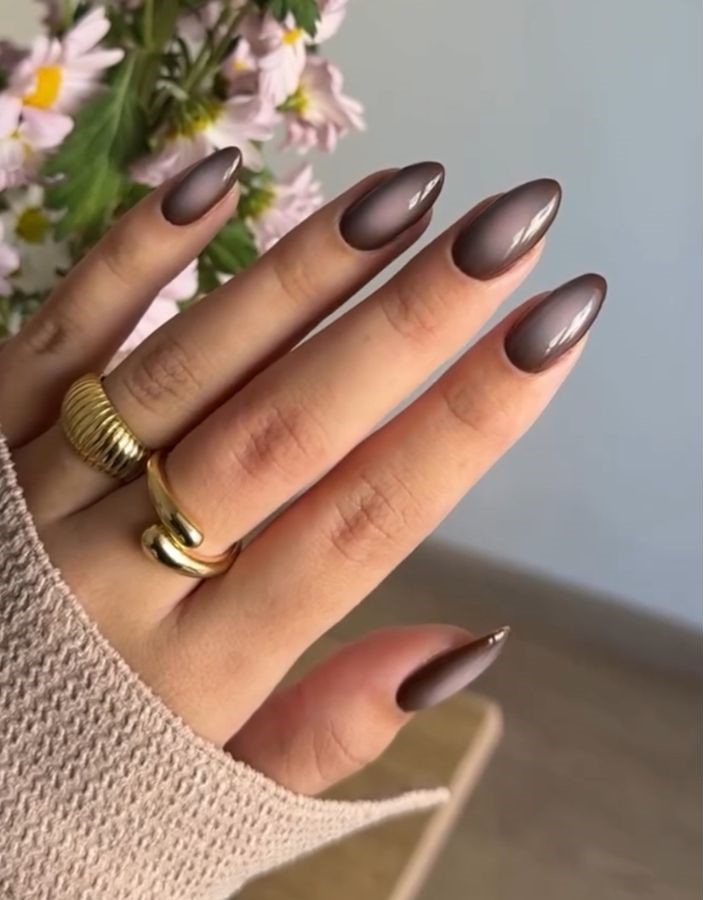 dark brown aura nail designs