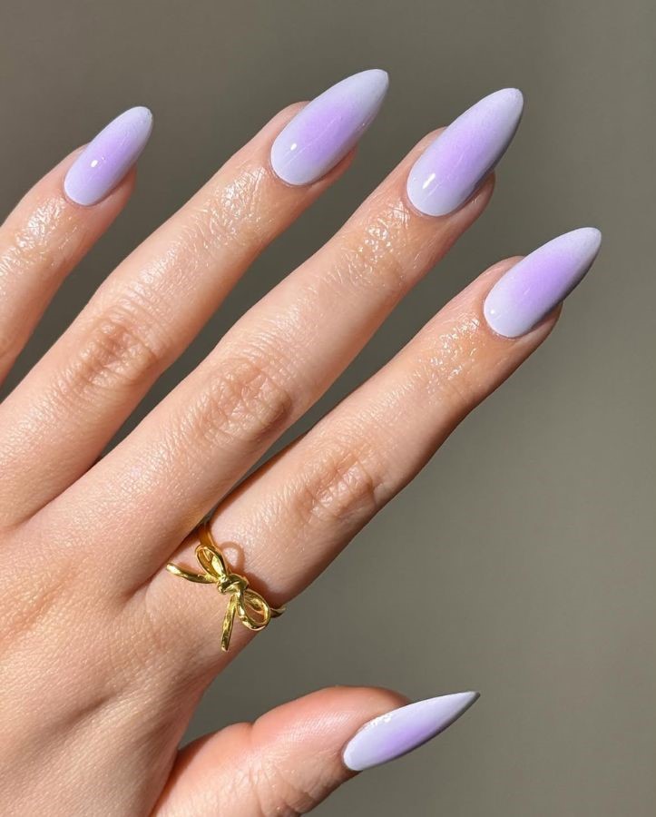 lavender aura nails