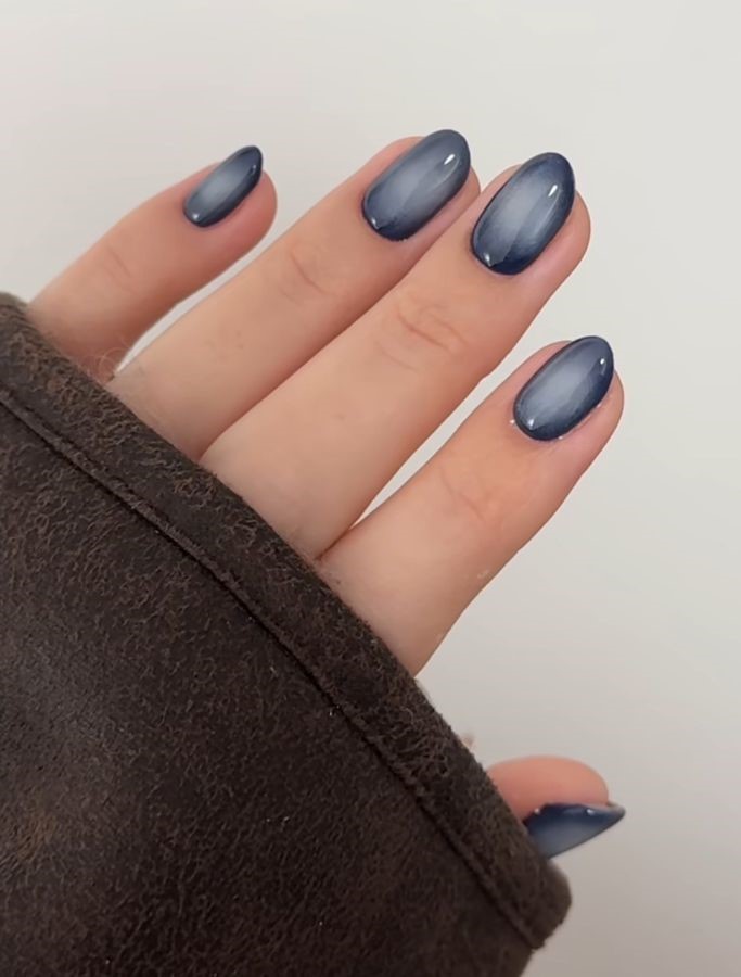short autumn nail designs blue aura nails