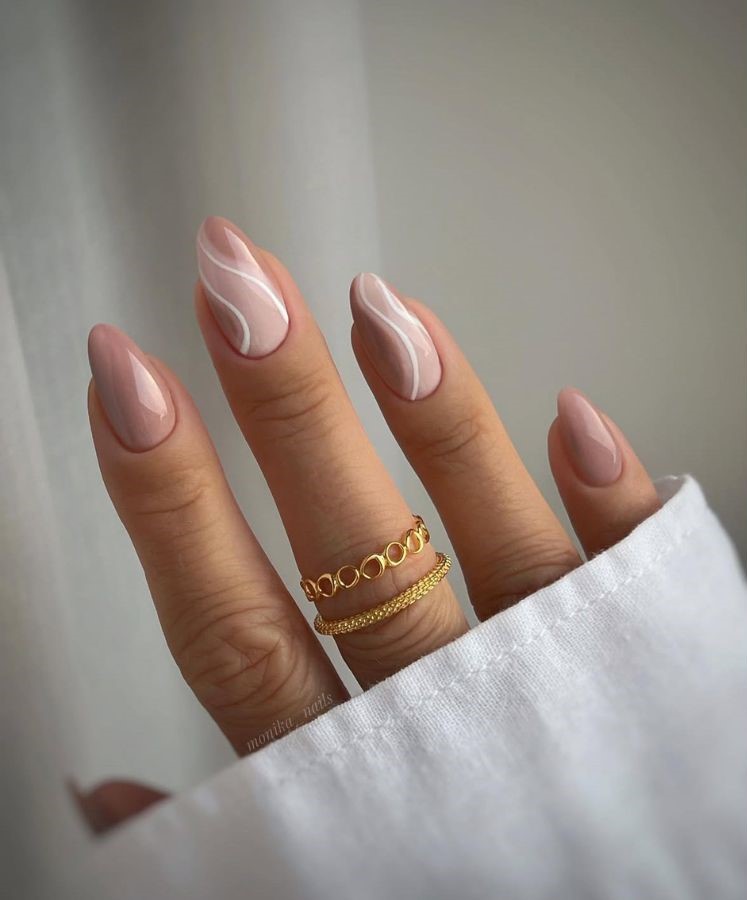 nude autumn nail designs