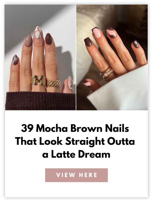 mocha brown nails card 3
