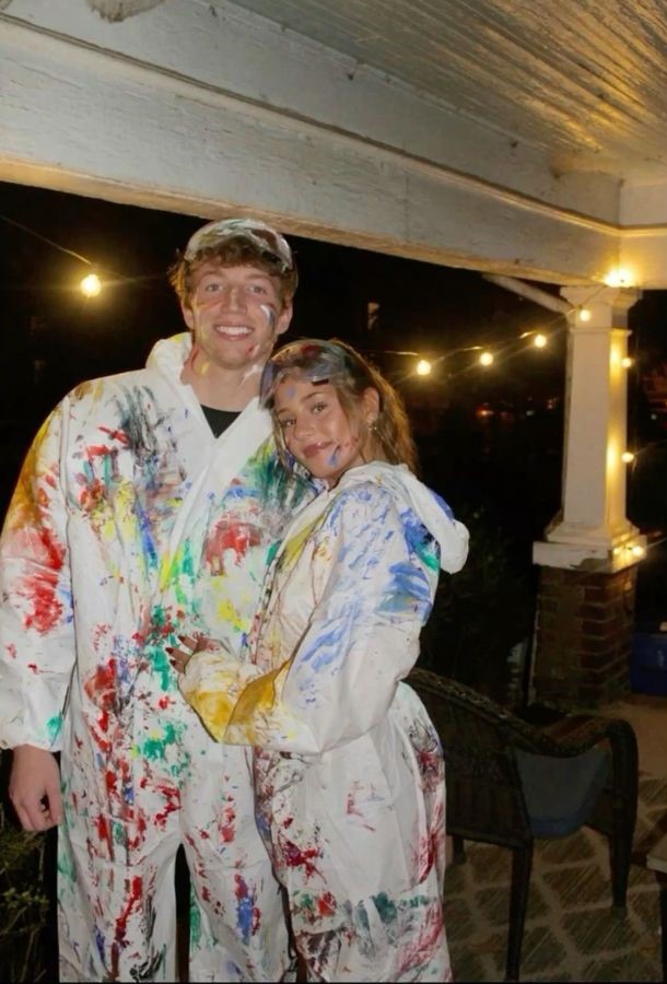 couples halloween costume - kat and patrick