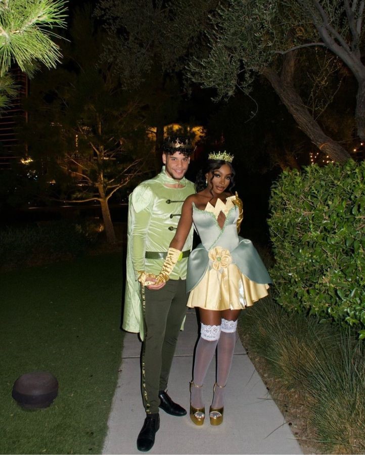 cute couples Halloween costumes - princess tiana and prince naveen