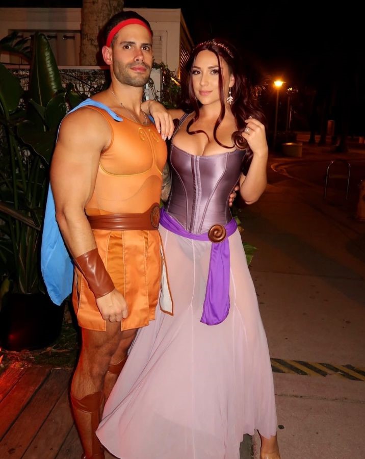 Halloween outfits for couples - Hercules and Megara