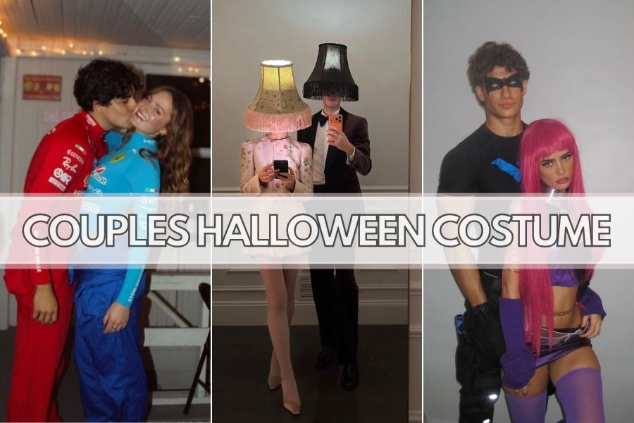 couples halloween costumes collage