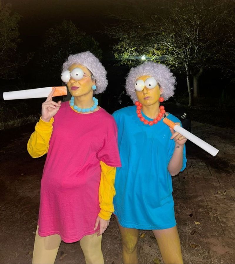 duo halloween costumes - the simpsons