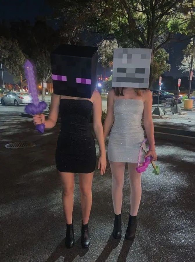 minecraft duo halloween costume