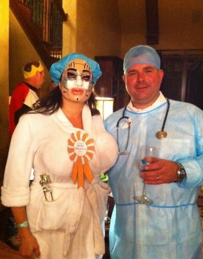 plastic surgeon and patient funny costumes