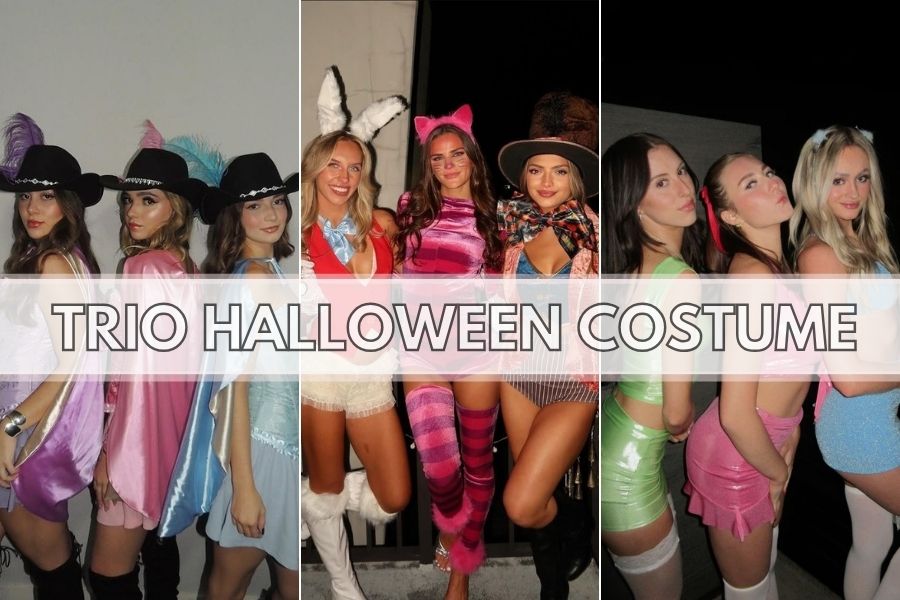Trio Halloween Costumes Collages