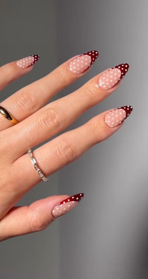cherry red polka dot frenchies