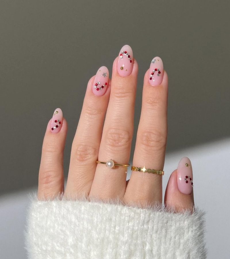 candy cane nails
