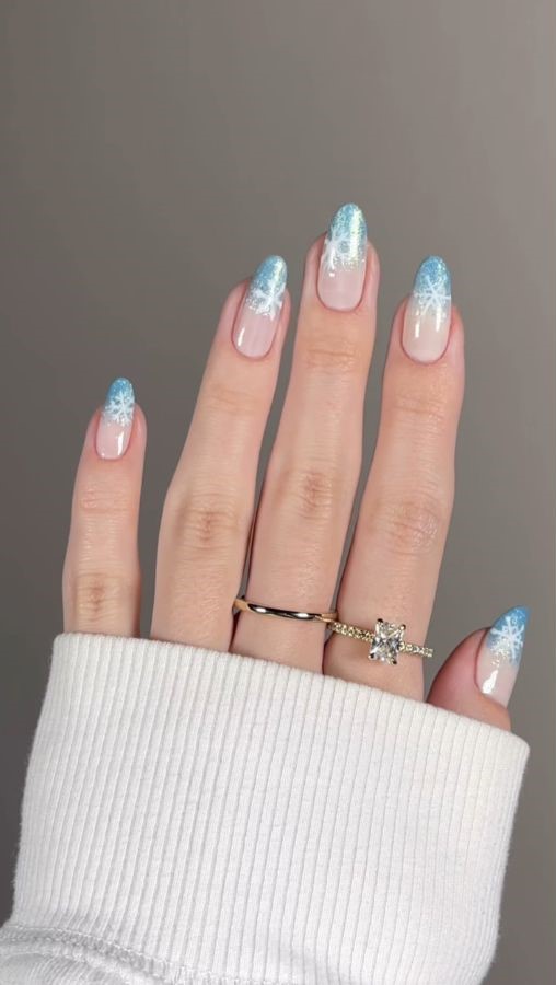 icy blue tips